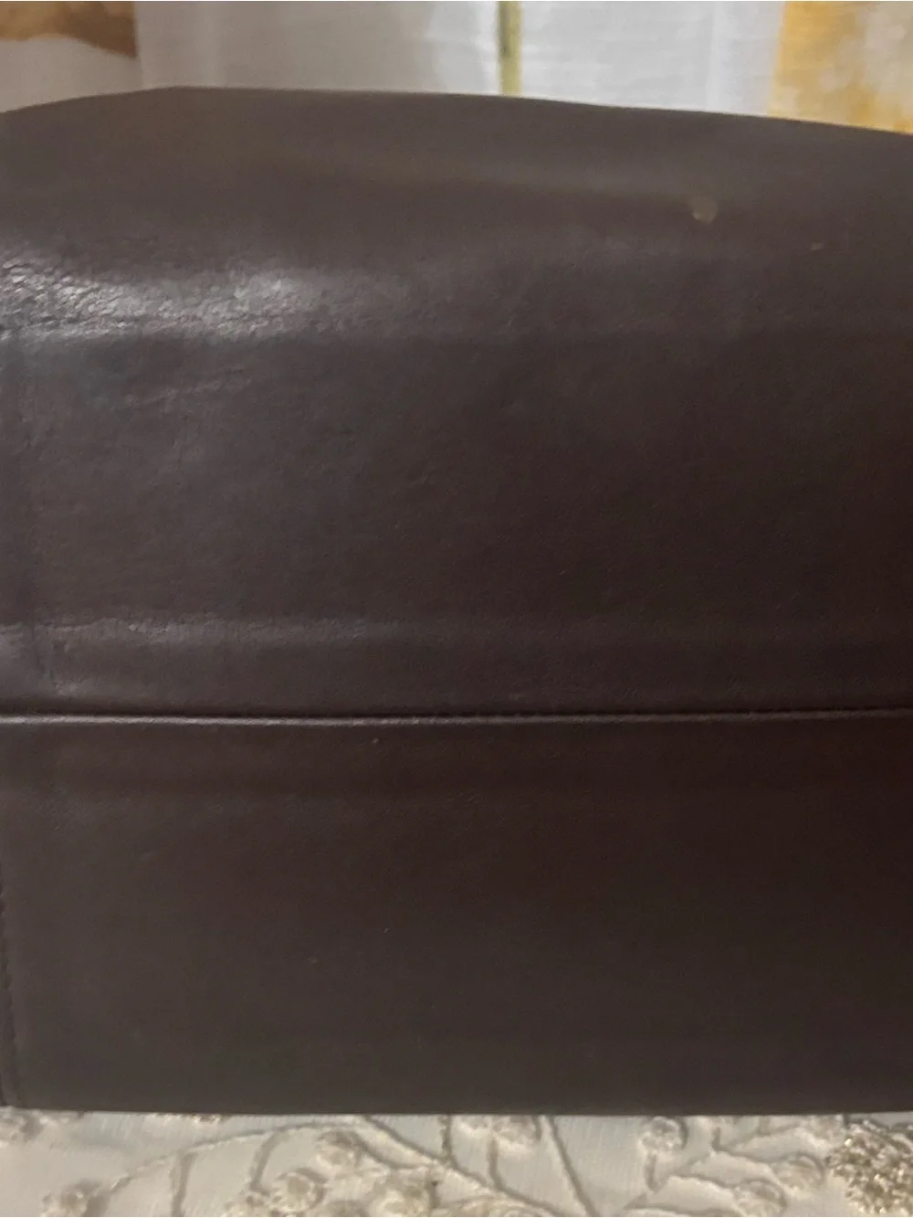 Coach Dark Brown Waverly Leather Tote with Brass Hardware